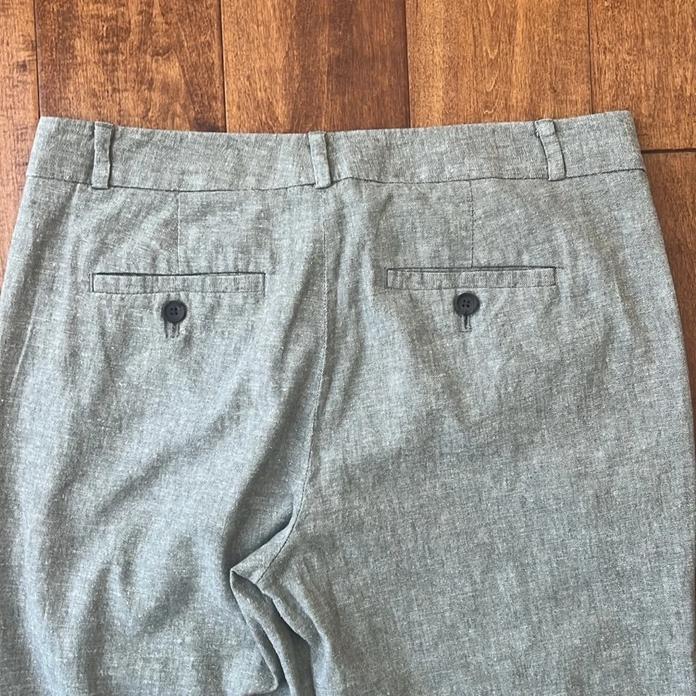 Banana Republic Avery Dress Panrs Mid-Rise Ankle Green Gray Size 2
